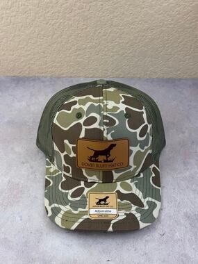 Dover Bluff Hat Co. Hat Cap Camo Dog Adjustable One Size NEW -a
